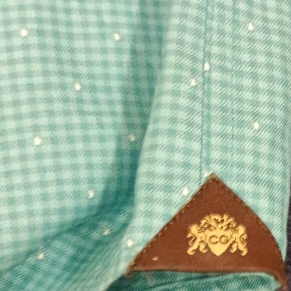 Preowned Circle of Gentlemen Button Down Dress Shirt - Size 16.5 / 42 Blue - Picture 16 of 16